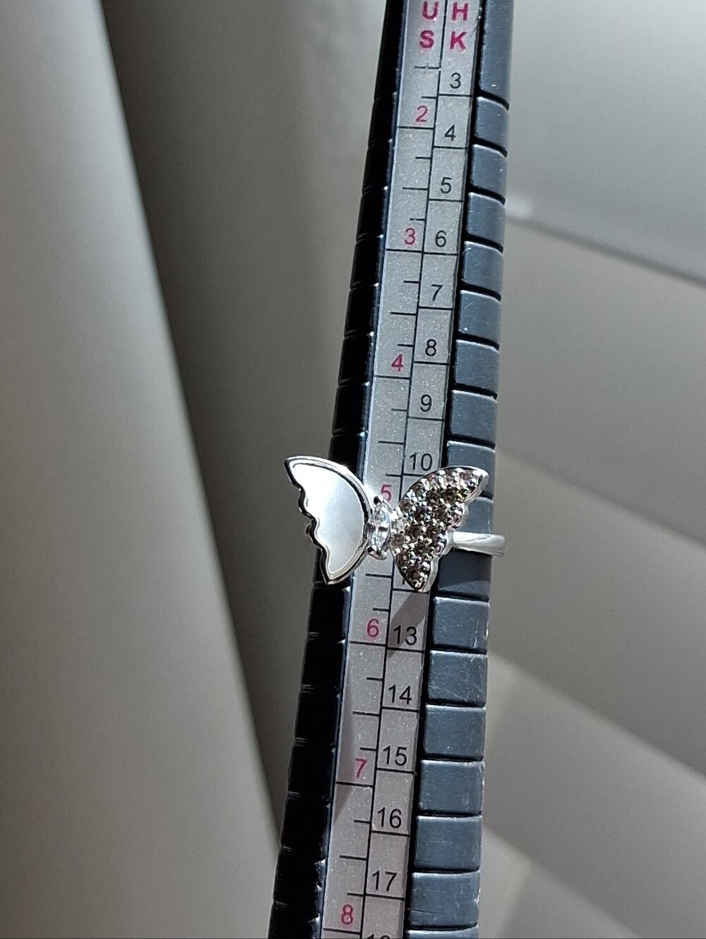 Silver Butterfly Adjustable Ring